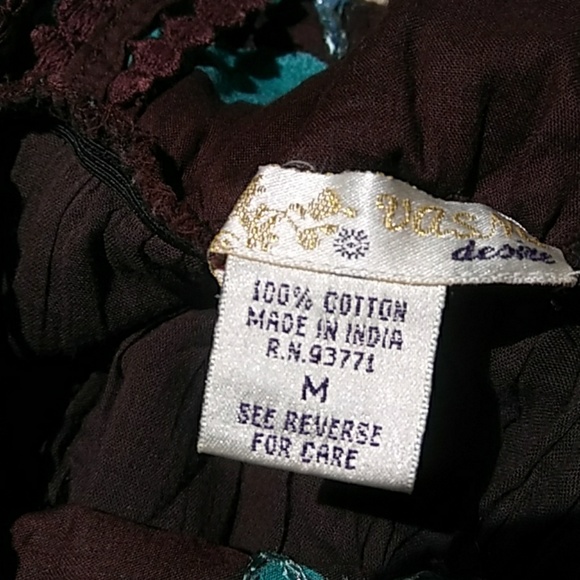 Vasna brown/blue sleeveless maxi dress - Picture 8 of 8